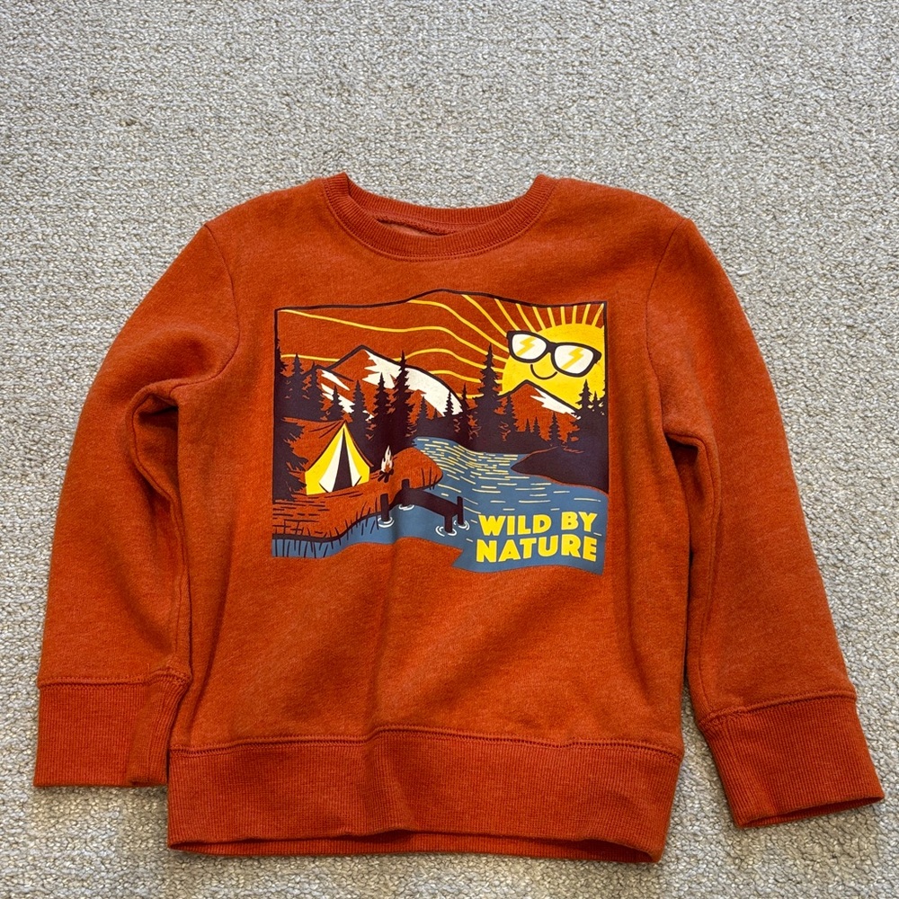 Jumping Beans Orange 'Wild By Nature' Kids Sweatshirt